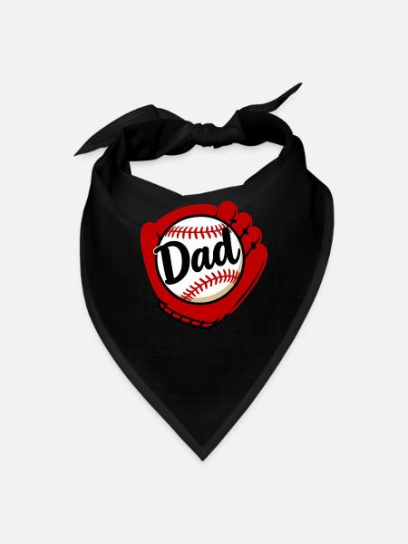 Baseball Dad - Bandana - black - Front