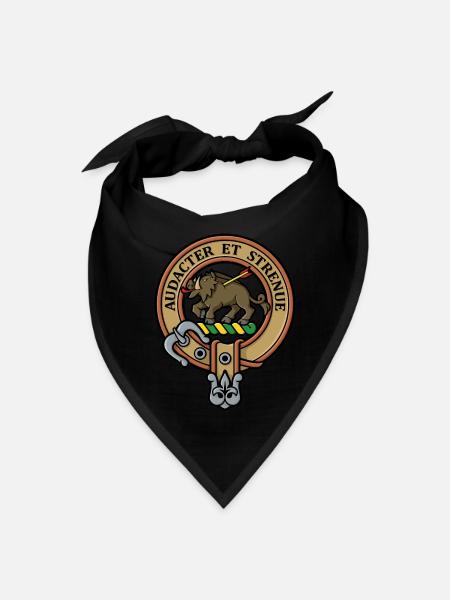 Clan Polock Crest - Bandana - black - Front