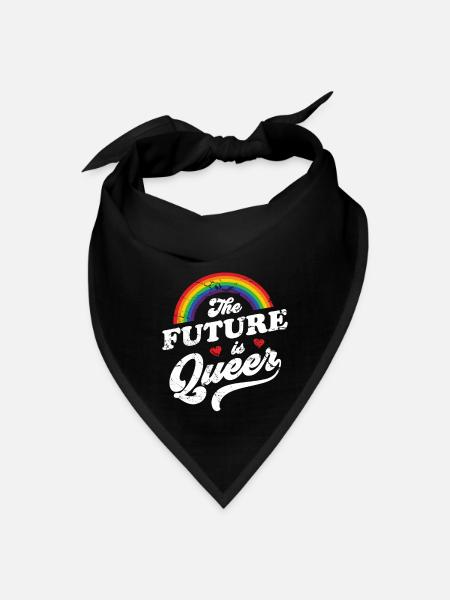 The Future Is Queer - Bandana - black - Front