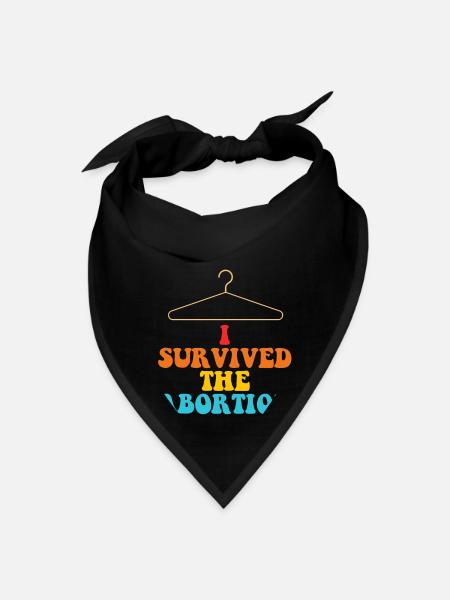 I Survived The Abortion - Bandana - black - Front