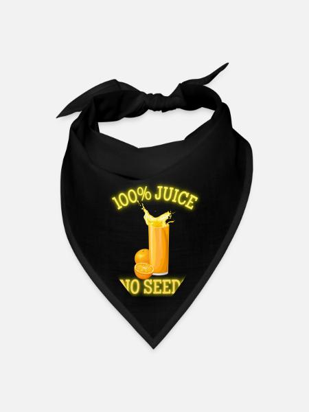 100 juice no seeds Classic - Bandana - black - Front