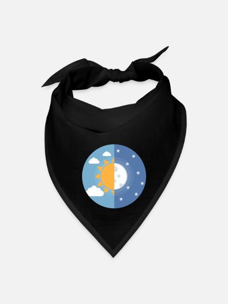 day and night - Bandana - black