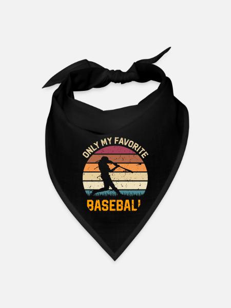 Baseball T-Shirt - Bandana - black - Front