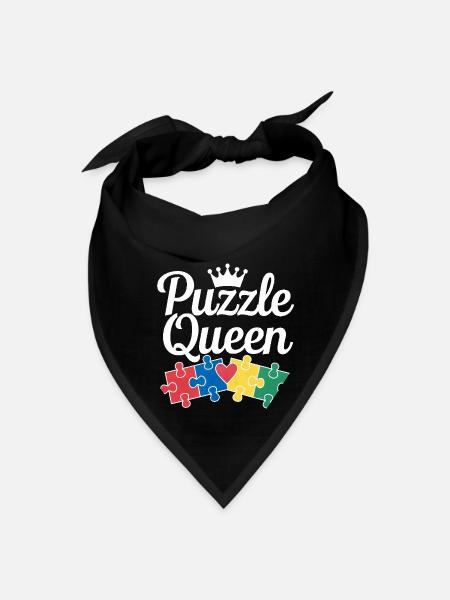 Puzzle Queen - Bandana - black - Front