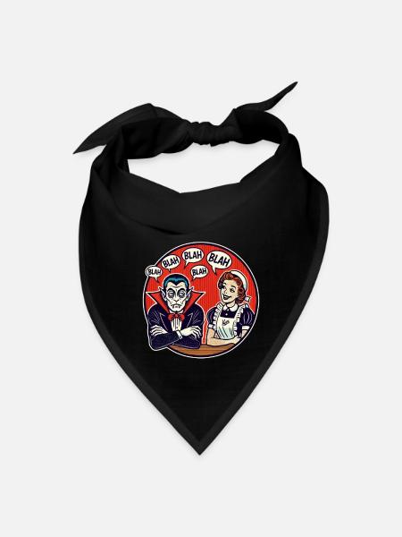 Grumpy Vampire & Chatty Housewife - Bandana - black - Front