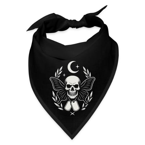 Skull butterfly dog tags - Bandana