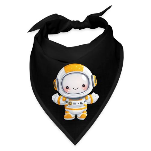 Cute Cartoon Baby Astronaut in White and Yellow - Bandana