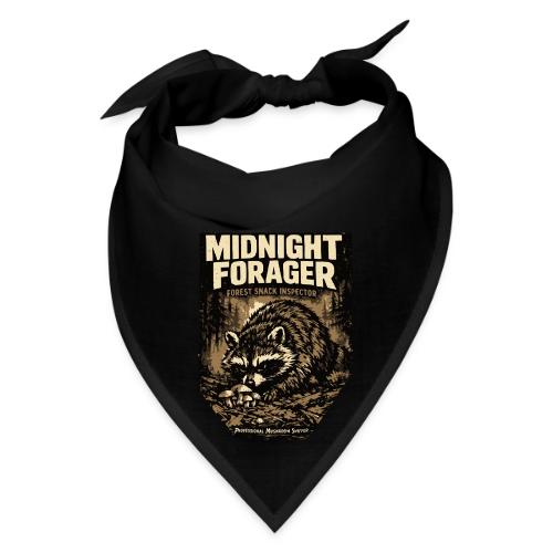 Midnight Forager Raccoon Mushroom Hunter - Bandana