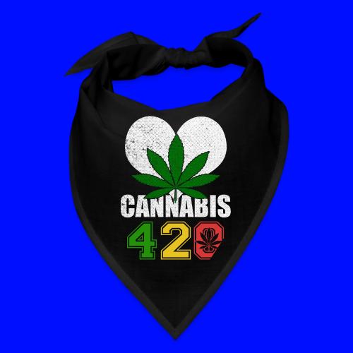Sidesplitting 420 Love Herb Weed Marijuana Design - Bandana
