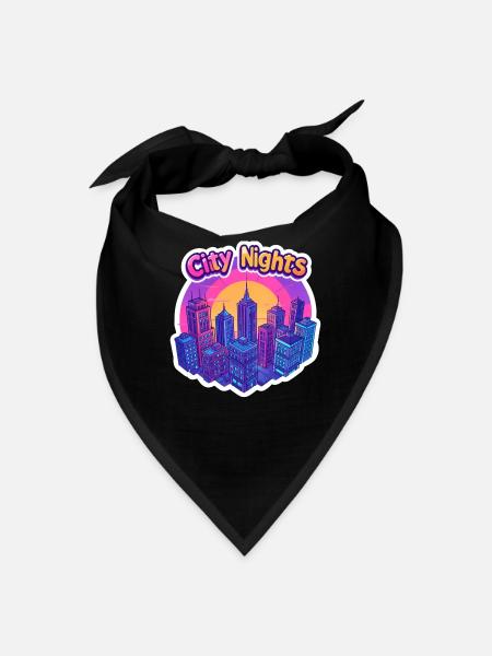 City Nights - Bandana - black - Front