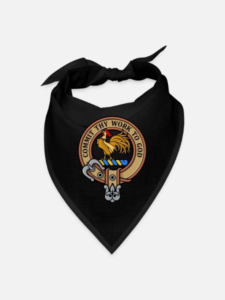 Clan Sinclair Crest - Bandana - black - Front