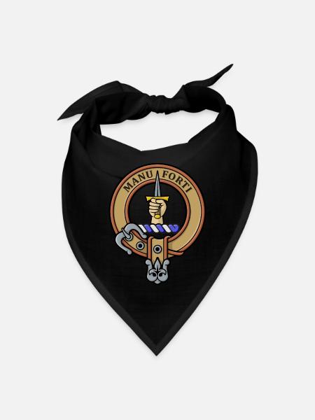 Clan MacKay Crest - Bandana - black - Front