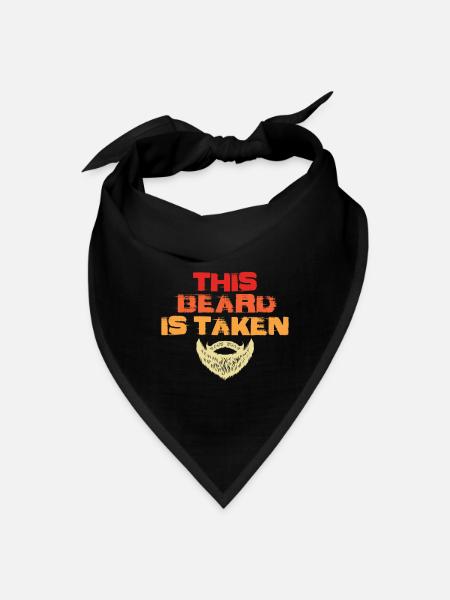 Bearded | This Beard Is Taken | Beards - Bandana - black - Front