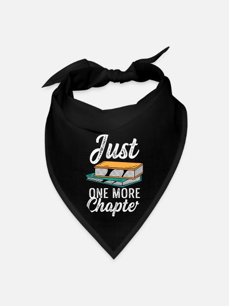 One more Chapter Booklover Gift - Bandana - black - Front