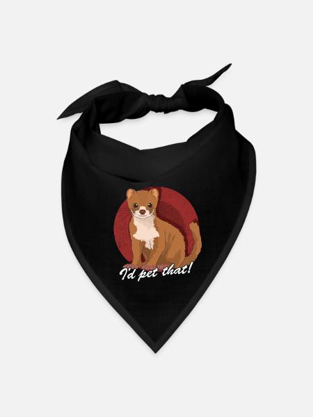 Least Weasels Pet That Weasel - Bandana - black - Front
