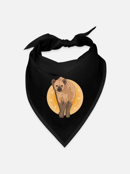 Hyena Spotted Hyenas - Bandana - black