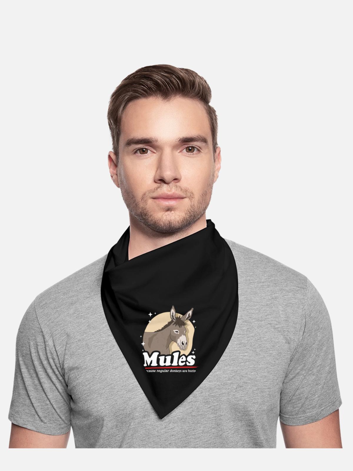 Mules Because Mule Owner - Bandana - black - Front - TBD (187cm)