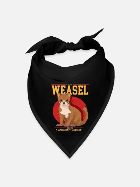 A Weasel Thing Least Weasels - Bandana - black - Front