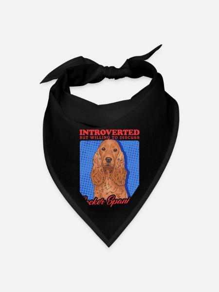 Cocker Spaniel Discuss Cocker Spaniels - Bandana - black