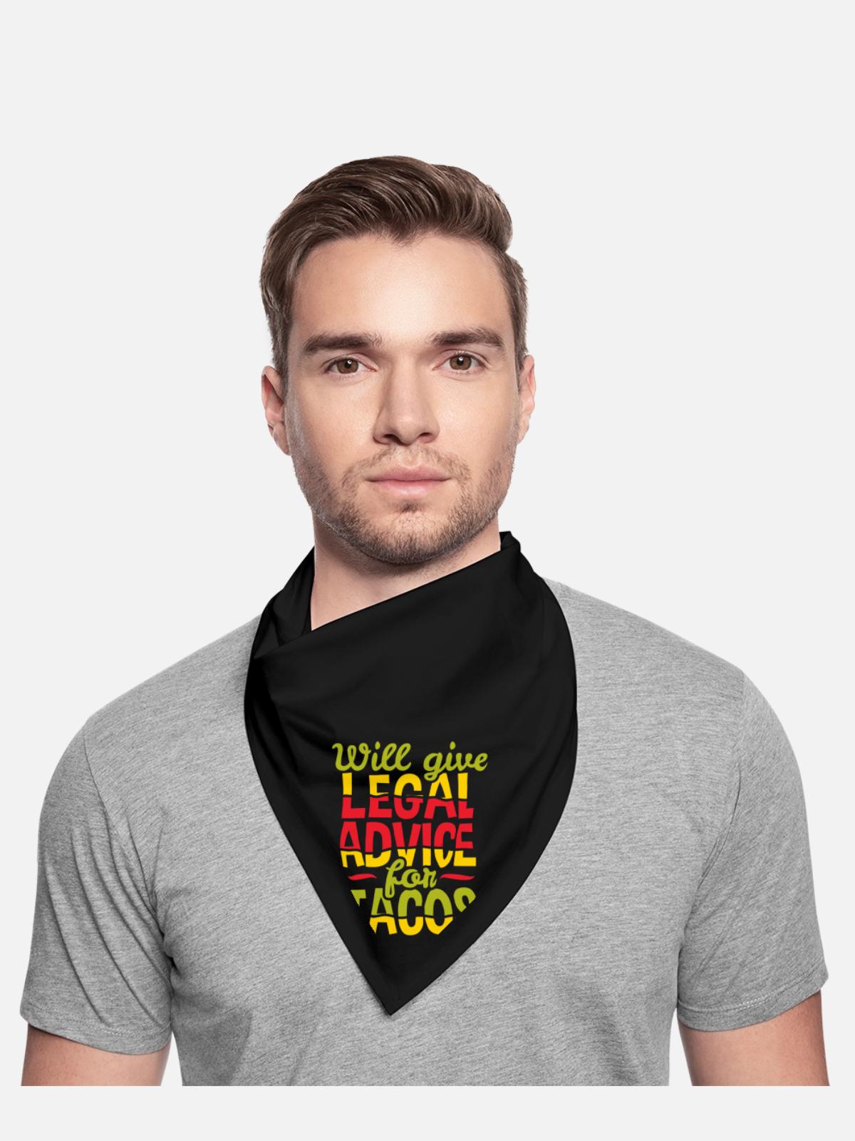 Lawyer Legal Advice Taco - Bandana - black - Front - TBD (187cm)