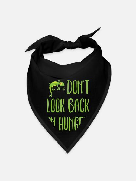 Don t Look Back In Hunger Hungry Gecko - Bandana - black - Front