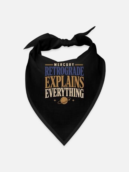 Astrologer Astrology Reader Birth Chart Reader - Bandana - black - Front