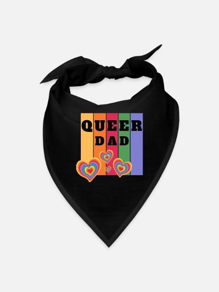 Queer Dad - Bandana - black - Front