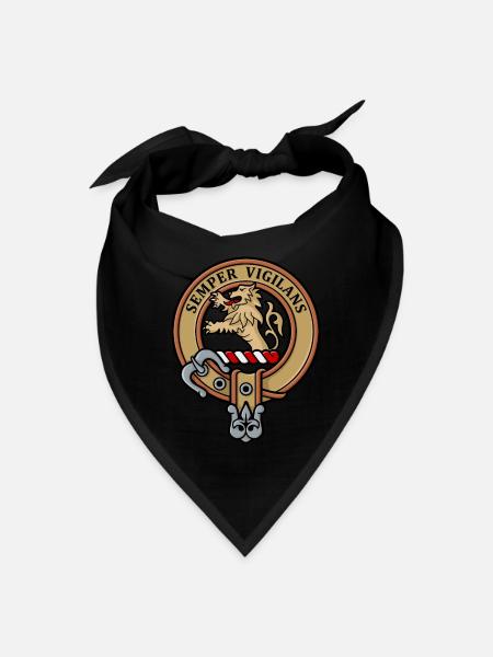 Clan Wilson Crest - Bandana - black - Front