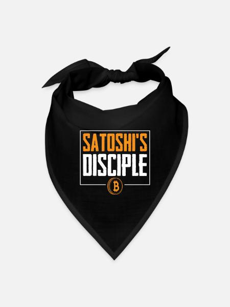 Satoshi's Disciple Bitcoin Logo - Bandana - black - Front