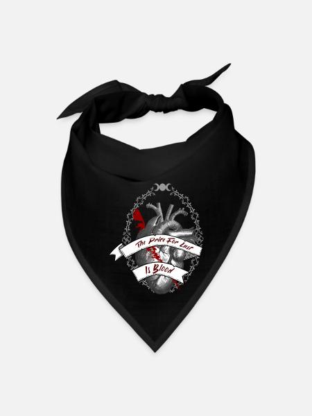The price For Lust Is Blood / Wicca Godness - Bandana - black