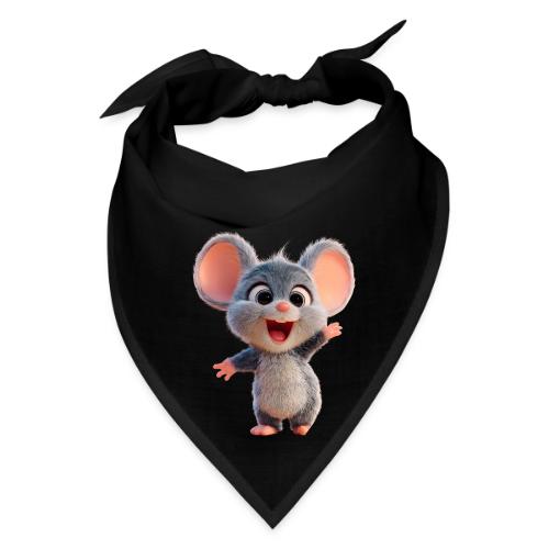 Joyful Cartoon Baby Mouse Arms Up - Bandana