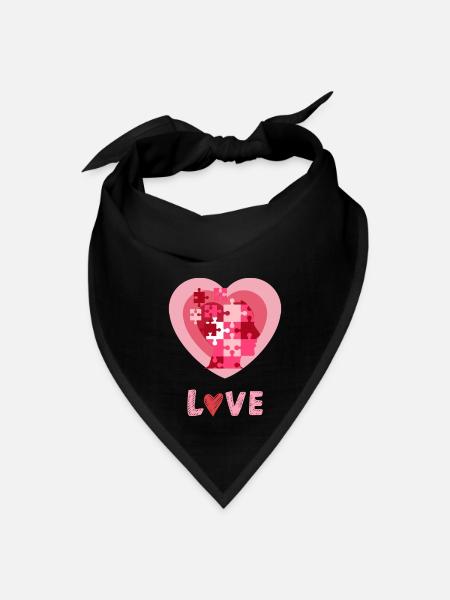 Puzzling - Bandana - black - Front