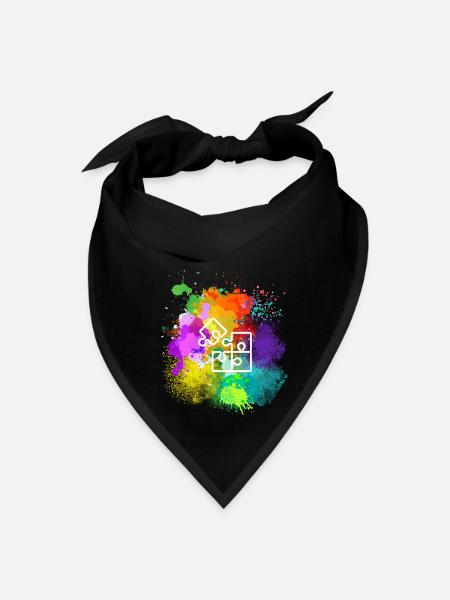Puzzling - Bandana - black - Front