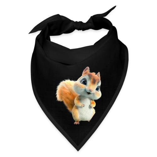 Adorable Cartoon Baby Squirrel Smiling - Bandana