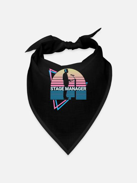 Stage Manager Retro - Bandana - black - Front