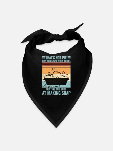 Soap Making Soap Maker - Bandana - black - Front