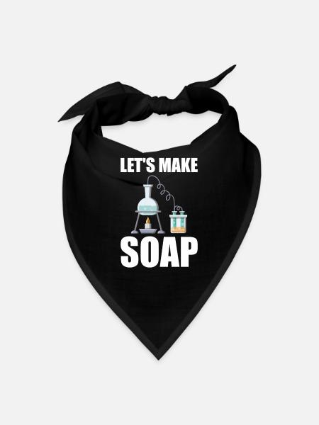 Soap Making Soap Maker - Bandana - black - Front