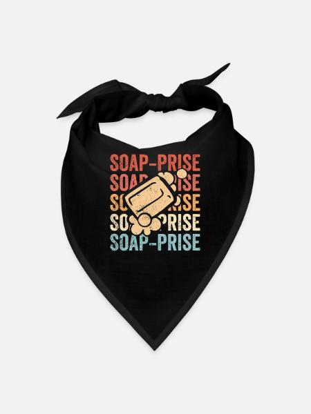 Funny Soap Making Soap Maker - Bandana - black - Front