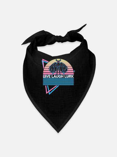 Mothman Cryptid Cryptozoology Retro - Bandana - black - Front