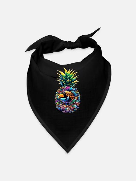 Humuhumunukunukuapua'a Hawaiian Reef Triggerfish - Bandana - black - Front
