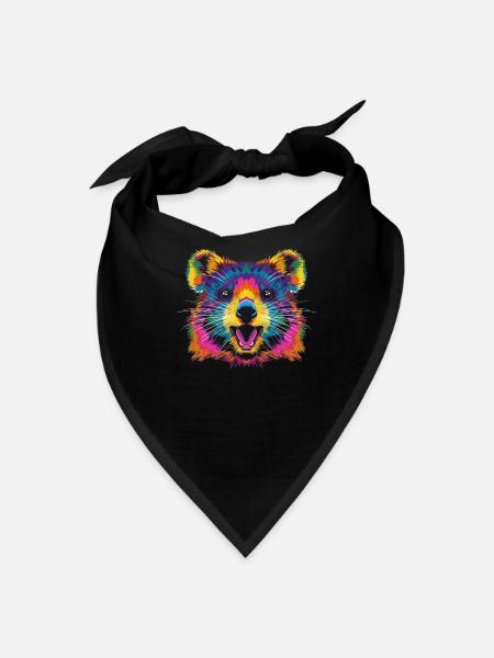 Quokka Australian Popart - Bandana - black