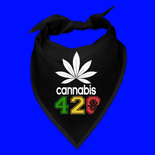 Humorous 420 Authentic Herb Weed Marijuana Design - Bandana