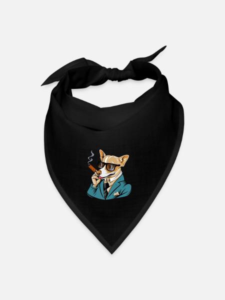 dog big boss - Bandana - black - Front
