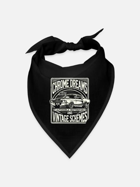 Chrome Dreams and Vintage Schemes - Bandana - black