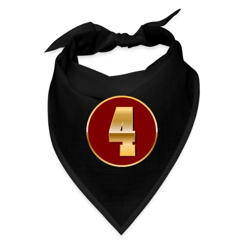 Number 4 in Gold Varsity Font - Bandana