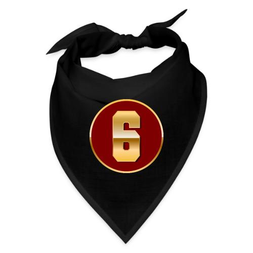 Number 6 in Gold Varsity Font - Bandana