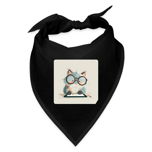Creative Cat Digital Artist Illustration - Bandana