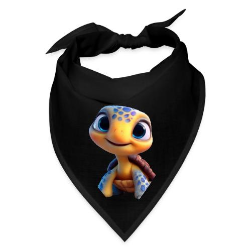 Joyful 3D Baby Turtle with Big Eyes - Bandana