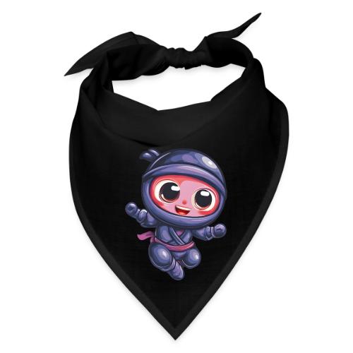 Joyful Cartoon Baby Ninja Jumping in Action - Bandana