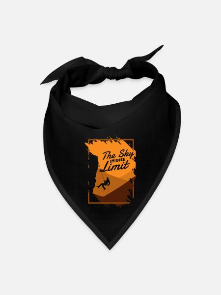 The Sky Is The Limit Alpine Outdoor Speed Climber - Bandana - black - Front